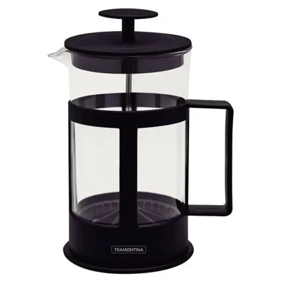 Cafetera Francesa Tramontina 61767600 1 Litro Vidrio Polipropileno Negro END