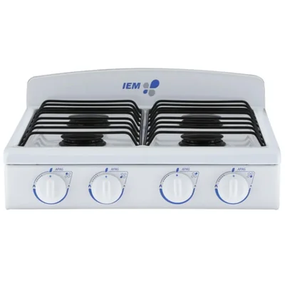 PARRILLA DE MESA IEM PSI51BB0 20" BLANCO 4 QUEMADORES