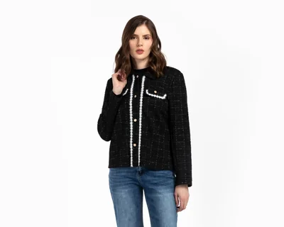 Blazer Tejido Sahara para Mujer