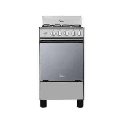 Estufa Midea MGS20FS1BAABG / MGS20FS1BABG 20"4 Quemadores / Cubierta Acero Inox Silver ORTY*