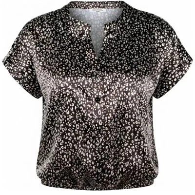 Blusa Satinada Cuello Mao Philosophy Woman para Mujer Casual