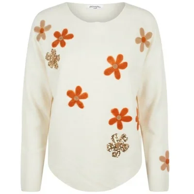 Suéter Estampado Floral Philosophy Woman para Mujer Casual