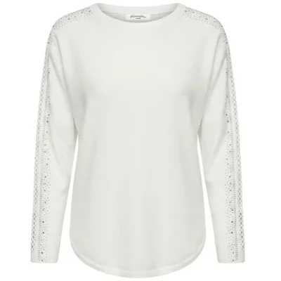 Suéter con Aplicaciones Philosophy Woman para Mujer Casual