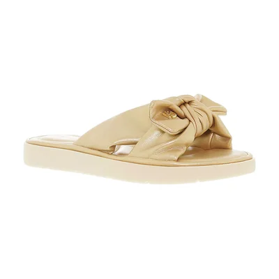 Sandalia con Moño Oro Modare para Mujer