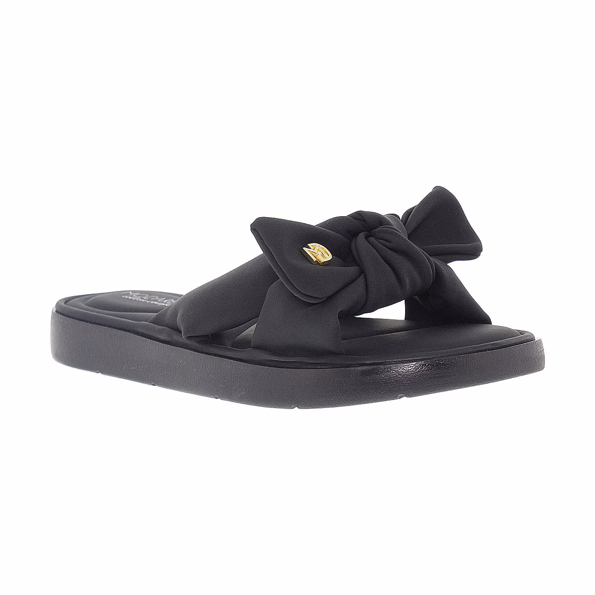 Sandalia con Moño Negro Modare para Mujer