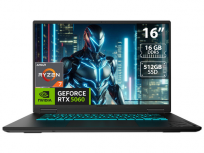 Laptop Gamer Gigabyte Gaming A16, 16" 1920x1200 WUXGA, AMD Ryzen 7 170, NVIDIA GeForce RTX 5060, 8GB, 512GB SSD, Windows 11 Home, Inglés