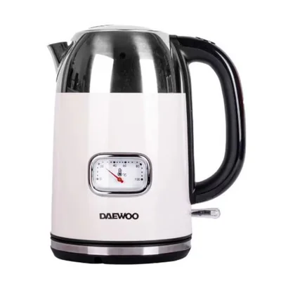 Hervidor de Agua Daewoo DKS-1385 1.7 Litros Acero Inoxidable Negro