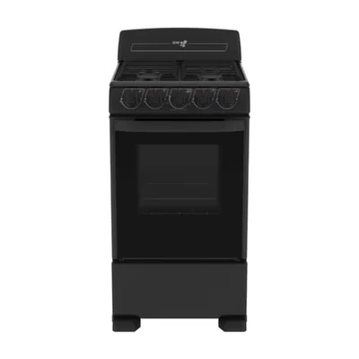 Estufa De Piso Iem 20 Pulgadas 4 Quemadores Negra Ei5020bapn1