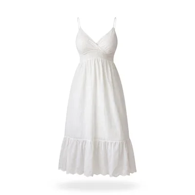 Vestido Bordado Blanco