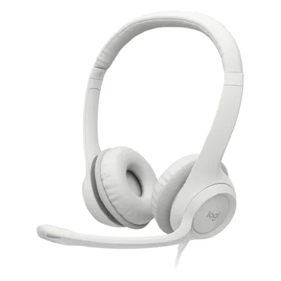 Audífonos de Diadema Logitech H390 Micrófono USB Blanco