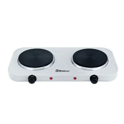 Parrilla Eléctrica 2 Quemadores de Hierro Fundido 2000 W Modelo PEKM-2000 HG KOBLENZ