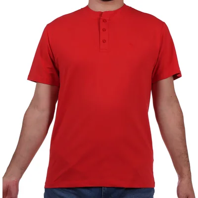 Playera Henley Algodón Elástico Ted Lapidus para Hombre