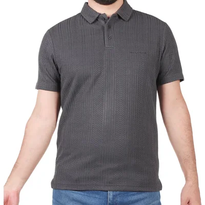 Playera Polo Manga Corta Texturizada Logo Ted Lapidus para Hombre