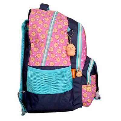 FM Mochila Capybara Lunares Rosa CA602