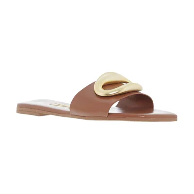 Sandalia Flat con Detalle Café Vizzano para Mujer