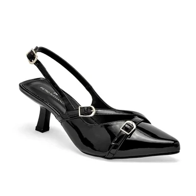 Pietro Alessandro zapatilla para mujer  negro charol cod 141704-E