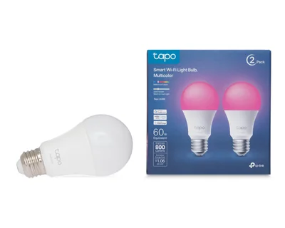 Foco Inteligente Tapo L530E 60 W Luz LED Multicolor 2 Piezas