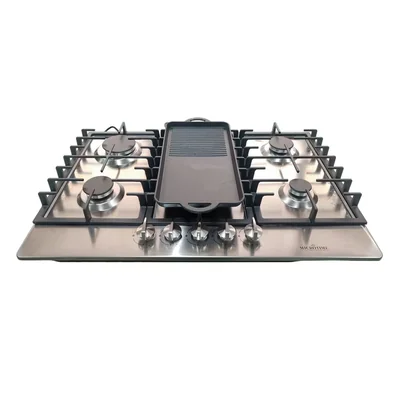 Estufa Shorbull MGC5GS 5 Quemadores Acero Inoxidable Comal Incluido