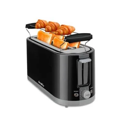 Tostador De Pan Para 4 Rebanadas Negro KUTS011B Decakila