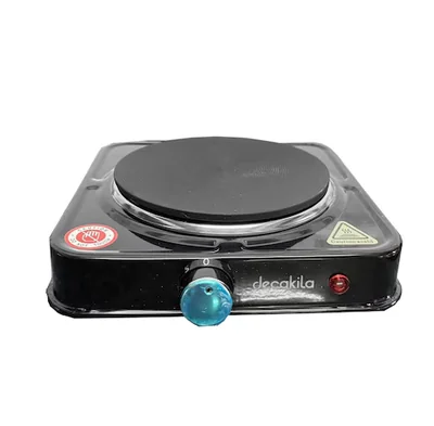 Parrilla Eléctrica Un Plato Negra Marca DECAKILA Modelo KUCC004B