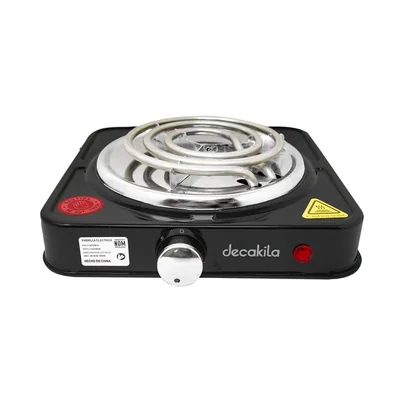 Parrilla Eléctrica Un Quemador Negra Marca DECAKILA Modelo KUCC001B