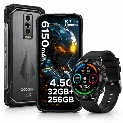 SMARTPHONE DOOGEE BLASE 10 PRO ENERGY + SMARTWATCH FILWANS GTR (NEGRA)