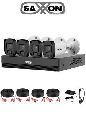 Saxxon Kit 4 Canales Hdcvi 1080p/ 4 Cámaras