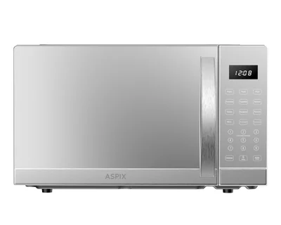 Horno de Microondas Aspix 1.1 Pies AX24MWO11NEJ Plateado