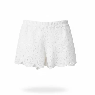 Short Crochet Blanco