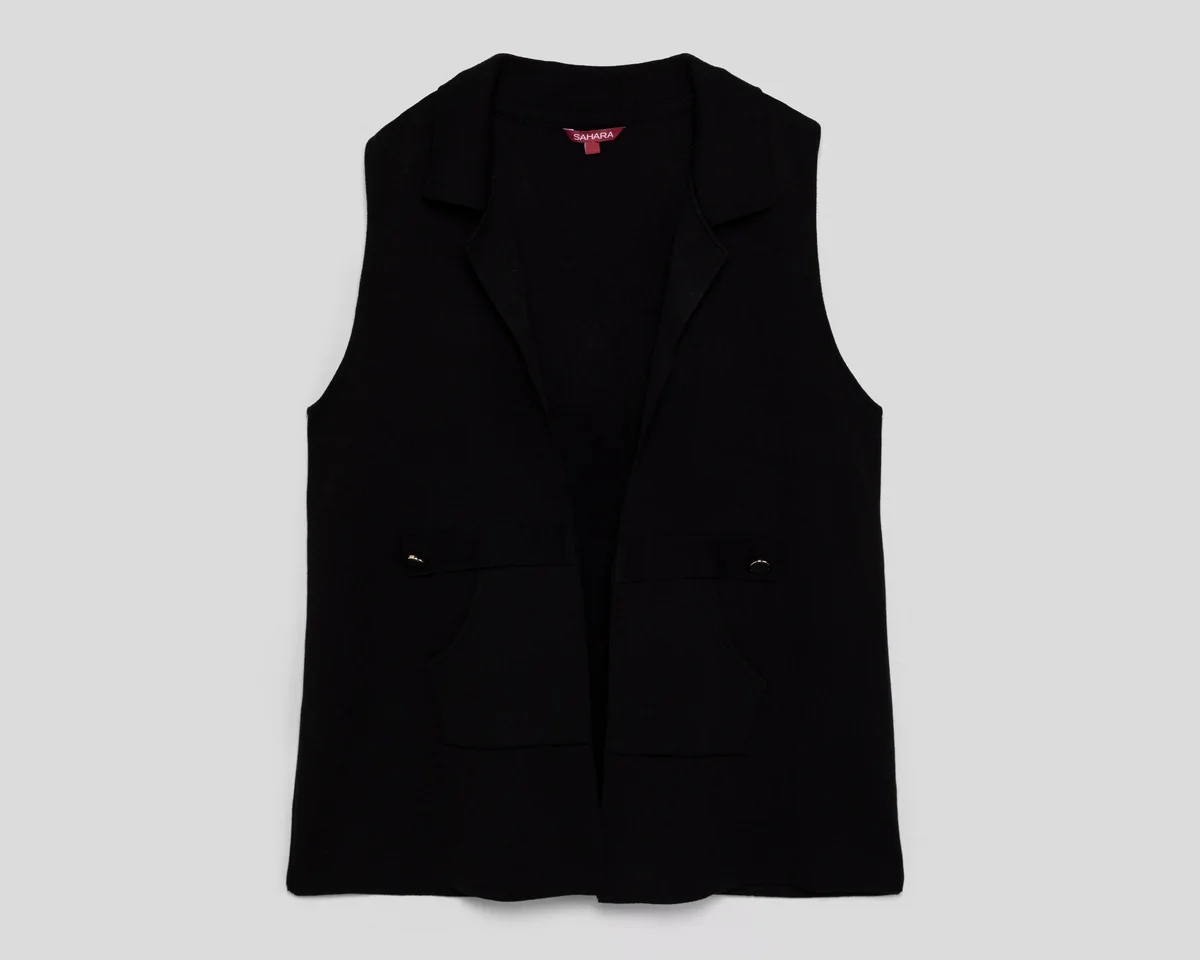 Chaleco Negro Sahara para Mujer