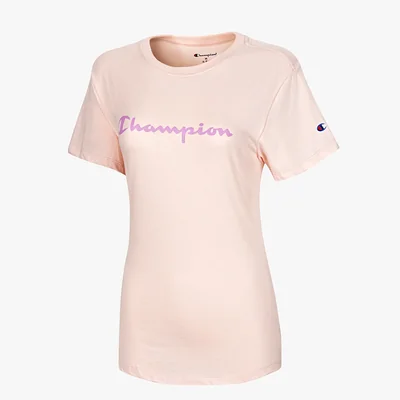 ROPA PLAYERA MUJER CHAMPION Script Tee Women ROSA
