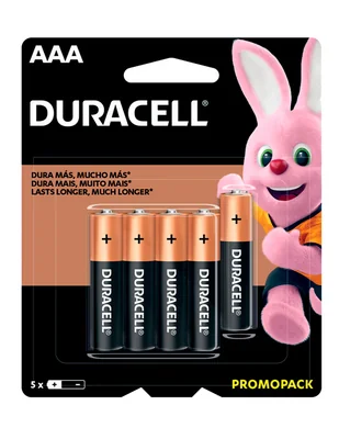 Paquete de pilas aaa alcalino duracell 1.5 v