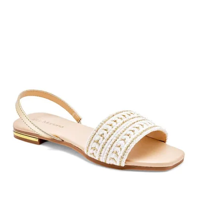 Liz mariana Sandalia para mujer blanco dorado Cod.132416