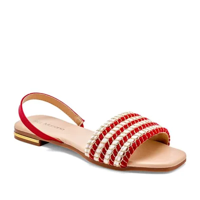 Liz mariana Sandalia para mujer rojo blanco oro Cod.132415