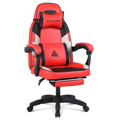 Silla Gamer Playfever Orbit Ergonómica Escritorio Reclinable Rojo