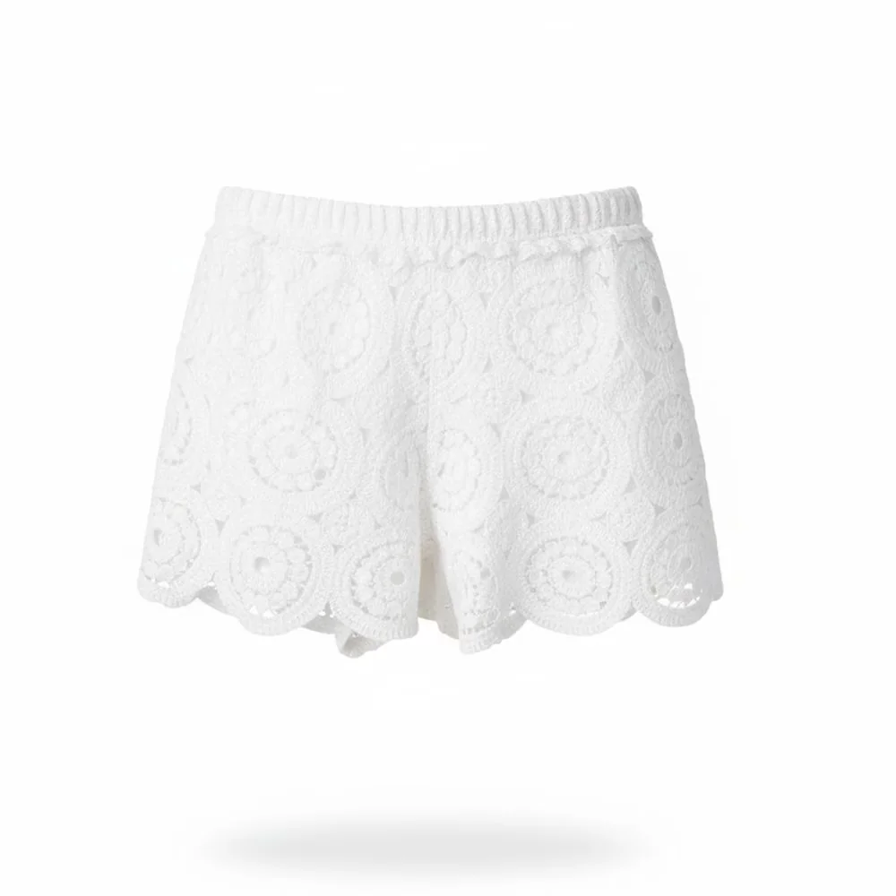 Short Crochet Blanco
