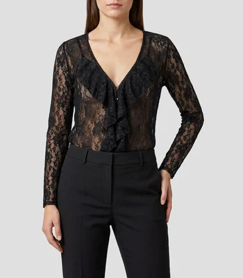 Blusa fantasía manga larga Mujer