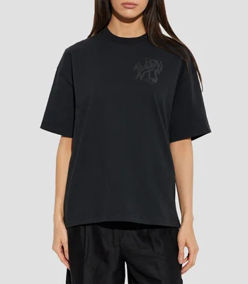 Playera cuello redondo manga corta estampado Mujer
