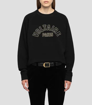 Sudadera con bordado Mujer