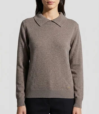 Suéter cuello tipo polo Mujer