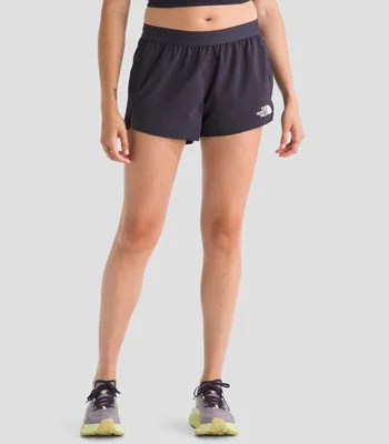 Short para correr Light Bright liso Mujer