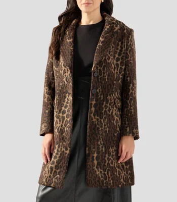 Abrigo midi con botonadura Mujer