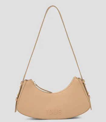 Bolsa Hobo beige en piel Back To Basics lisa Mujer