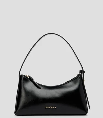 Bolsa shoulder lisa con detalle texturizado Mujer