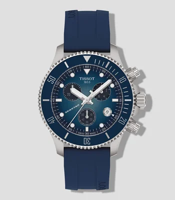 Reloj Unisex Seastar 1000 Deportivo Plateado Azul