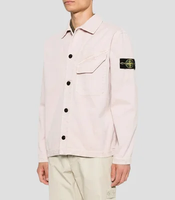 Sobrecamisa lisa manga larga Hombre