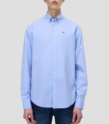 Camisa lisa manga larga G-Terra Ls Hombre
