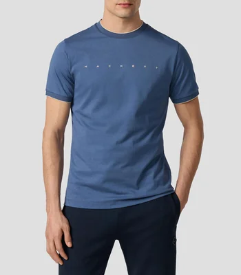 Playera cuello redondo manga corta diseño sólido Hombre