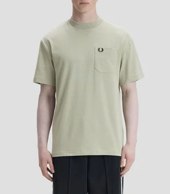Playera cuello redondo manga corta lisa Hombre