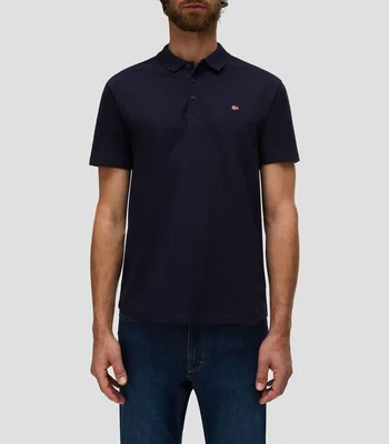 Playera tipo polo manga corta Ealis lisa Hombre